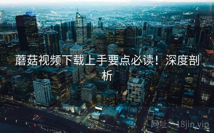 蘑菇视频下载上手要点必读!深度剖析 蘑菇视频下载上手要点必读!深度剖析