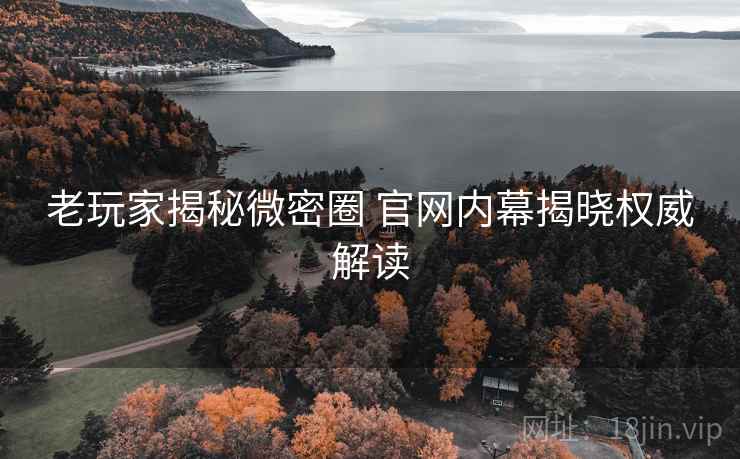 老玩家揭秘微密圈 官网内幕揭晓权威解读 老玩家揭秘微密圈 官网内幕揭晓权威解读